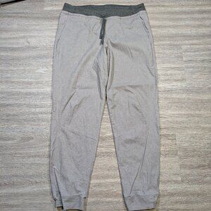 Patagonia Women's Large Hampi Rock Pants Climbing Joggers Gray Hemp Drawstring